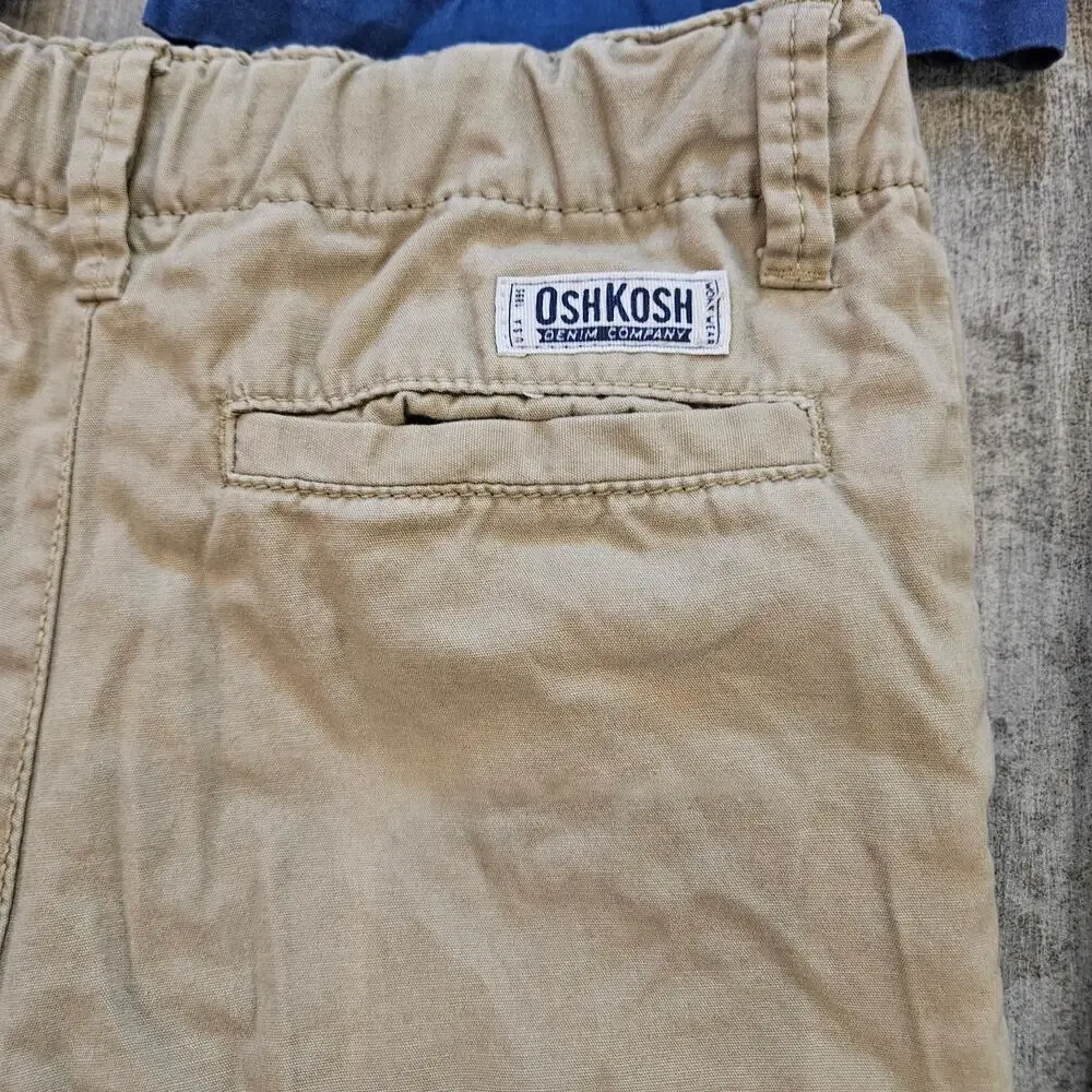 OshKosh B’gosh Uniform Shorts Lot‎ of 4 Boys 8 Adjustable Waist School Basics